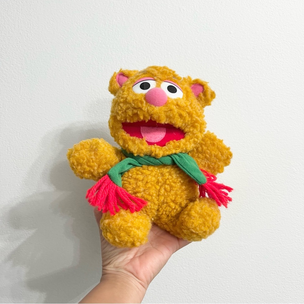 Vintage 1980s Henson Muppet Babies Baby Fozie Christmas Plush Stuffed Animal